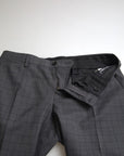 Dolce & Gabbana Elegant Grey Checkered Slim Fit Suit