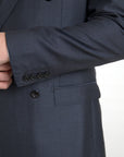 Dolce & Gabbana Elegant Blue Silk Blend Martini Suit