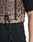 Dolce & Gabbana Silk Leopard Vest Exclusive Sportswear