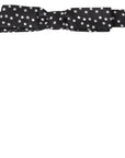Dolce & Gabbana Elegant Black Silk Bow Tie with Logo Detail