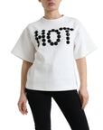 Dolce & Gabbana Embellished Crew Neck Fashion Tee