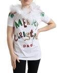 Dolce & Gabbana Elegant Sequin Embellished Cotton Tee