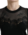 Dolce & Gabbana Elegant Lace Trim Sleeveless Tank Top