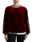 Dolce & Gabbana Elegant Bordeaux Silk-Blend Sweater