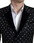 Dolce & Gabbana Elegant Geometric Patterned Slim Blazer