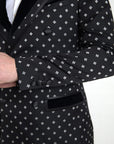 Dolce & Gabbana Elegant Geometric Patterned Slim Blazer