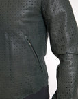 Dolce & Gabbana Emerald Green Goatskin Bomber Jacket