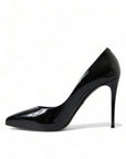 Dolce & Gabbana Elegant Black Patent Stiletto Heels