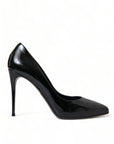 Dolce & Gabbana Elegant Black Patent Stiletto Heels