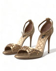Dolce & Gabbana Crystal Embellished Heel Sandals