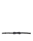 Dolce & Gabbana Elegant Anthracite Silk Bow Tie
