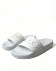 Dolce & Gabbana Elegant White Logo Slides