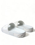 Dolce & Gabbana Elegant White Logo Slides