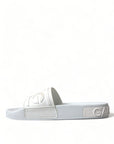 Dolce & Gabbana Elegant White Logo Slides
