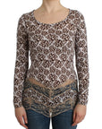 Cavalli Elegant Floral Lace Longsleeve Top