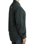 Cavalli Elegant Gray Cotton Button Down Shirt