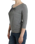 Cavalli Elegant Gray Cashmere-Blend Jumper