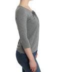Cavalli Elegant Gray Cashmere-Blend Jumper
