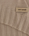 Cavalli Elegant Beige Knitted Crew Neck Sweater