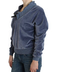 Cavalli Elegant Mock Sweater with Rhinestone Detail