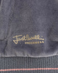 Cavalli Elegant Blue Zip Cardigan with Gold Details
