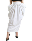 Dolce & Gabbana Elegant High Waist Cotton Maxi Skirt