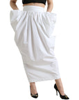 Dolce & Gabbana Elegant High Waist Cotton Maxi Skirt
