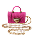 Dolce & Gabbana Chic Quilted Silicone Airpods Case - Pink & Gold