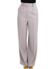 Cavalli Sophisticated High Waisted Gray Pants