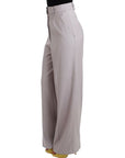 Cavalli Sophisticated High Waisted Gray Pants