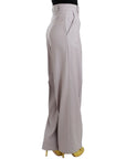 Cavalli Sophisticated High Waisted Gray Pants