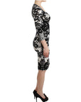 Cavalli Elegant Printed Jersey Sheath Dress