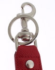 Dolce & Gabbana Multicolor Sicily Raffia Leather Keychain