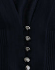 Cavalli Elegant Cropped Virgin Wool Cardigan