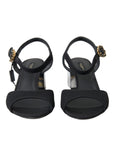 Dolce & Gabbana Elegant Ankle Strap Sandals with Mirror Heels