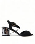 Dolce & Gabbana Elegant Ankle Strap Sandals with Mirror Heels