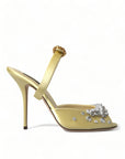 Dolce & Gabbana Crystal Embellished Silk Sandals
