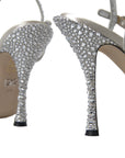 Dolce & Gabbana Elegant Crystal Embellished Heels Sandals