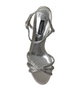 Dolce & Gabbana Elegant Crystal Embellished Heels Sandals