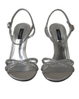 Dolce & Gabbana Elegant Crystal Embellished Heels Sandals