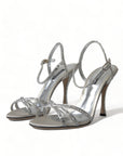 Dolce & Gabbana Elegant Crystal Embellished Heels Sandals