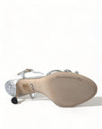 Dolce & Gabbana Elegant Crystal Embellished Heels Sandals