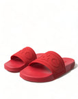 Dolce & Gabbana Radiant Red Men's Slide Sandals