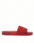 Dolce & Gabbana Radiant Red Men's Slide Sandals