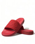 Dolce & Gabbana Radiant Red Men's Slide Sandals