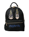Dolce & Gabbana Elegant Black Gold Detail Backpack