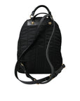 Dolce & Gabbana Elegant Black Gold Detail Backpack