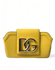 Dolce & Gabbana Exquisite Yellow Leather Eyewear Case