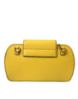 Dolce & Gabbana Exquisite Yellow Leather Eyewear Case