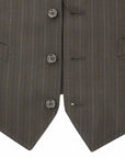 Dolce & Gabbana Elegant Striped Wool Dress Vest